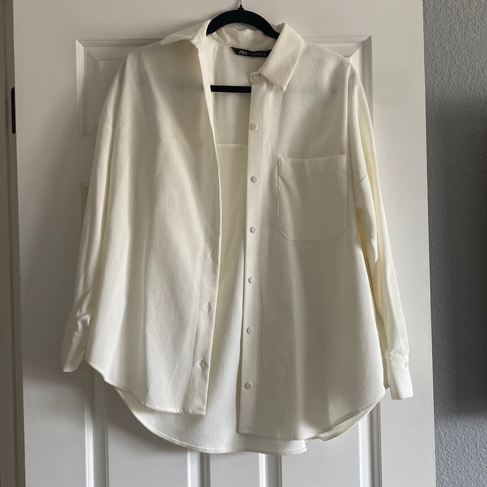 Off white relaxed fit jacket